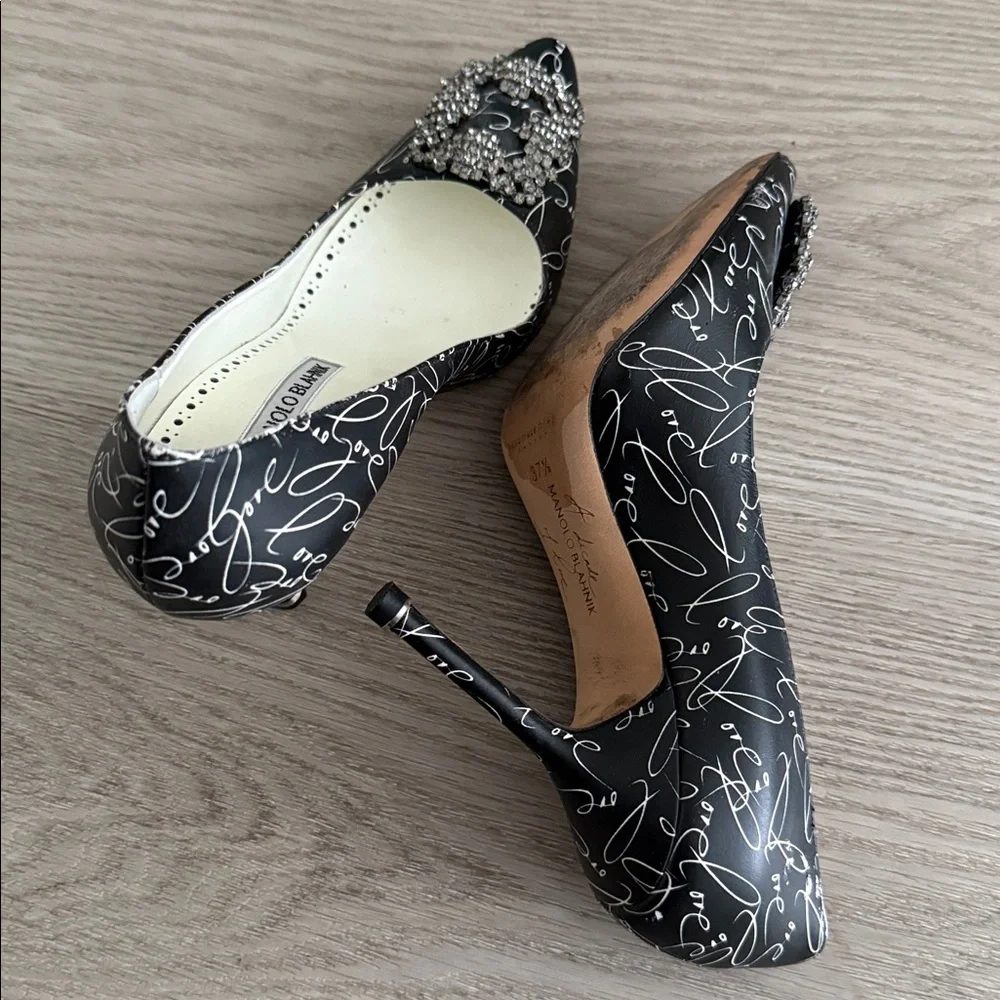 Manolo Blahnik Decade of Love Hangisi Pumps - Picture 6 of 8